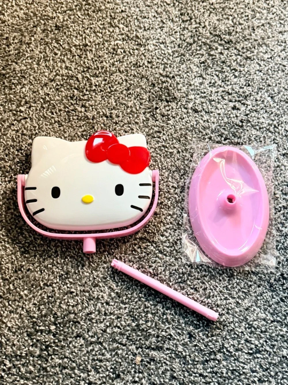 Hello Kitty Pink and Red Standing Kids Mirror